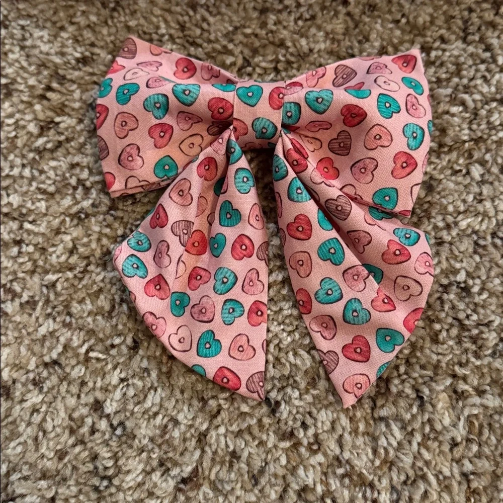 Maca Bates Pet Collar and Bow Tie Set Size XL